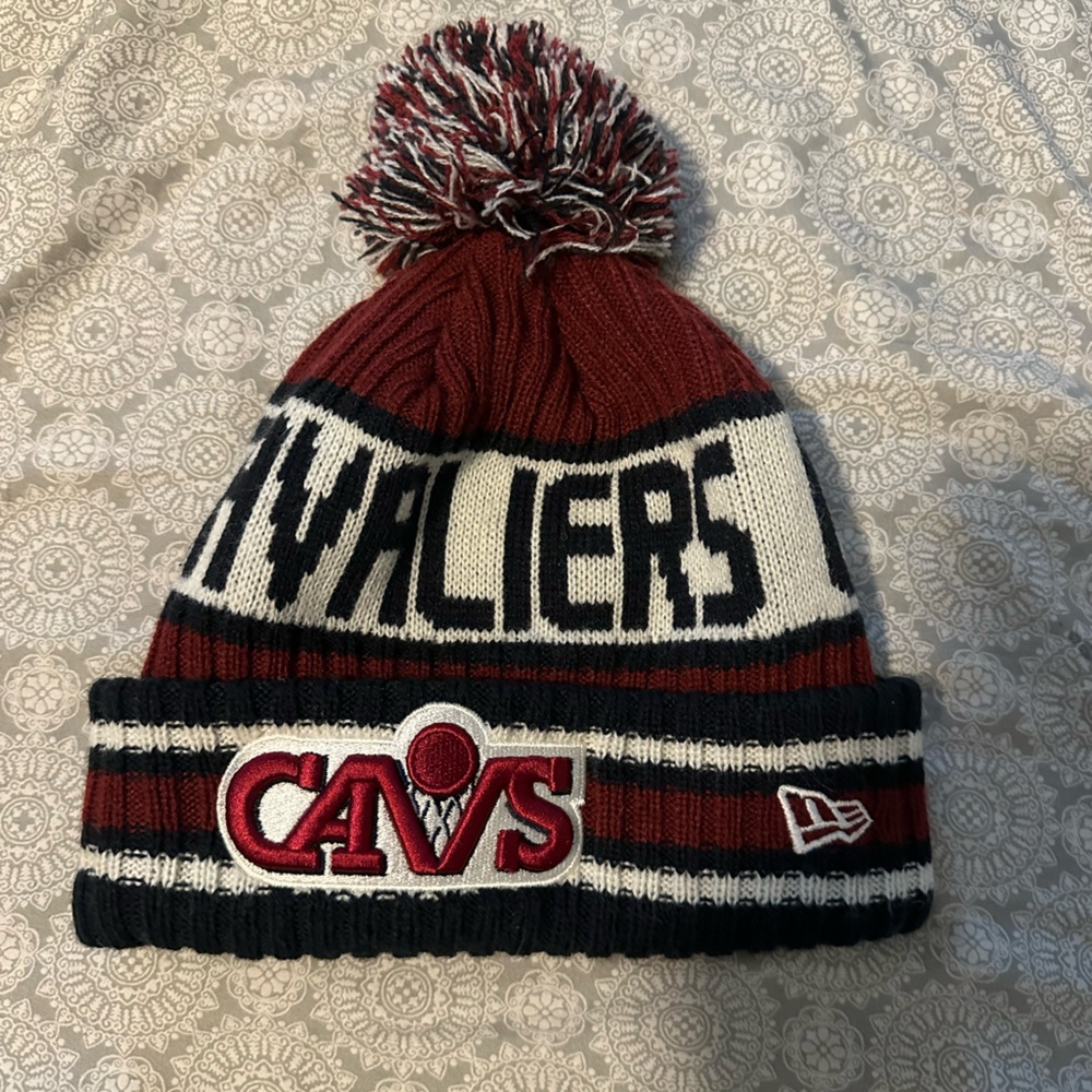 Cleveland Cavaliers Cavs Beanie Hat Winter Cap New Era NBA Hardwood Classics